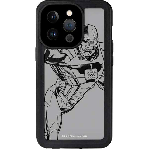 DC Comics Cyborg Comic Pop iPhone 14 Pro Waterproof Case