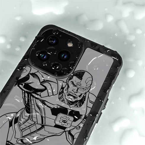 DC Comics Cyborg Comic Pop iPhone 14 Pro Waterproof Case