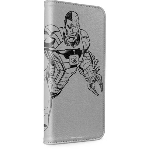 DC Comics Cyborg Comic Pop iPhone 15 Pro Folio Case