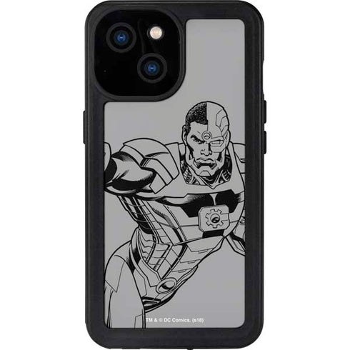DC Comics Cyborg Comic Pop iPhone 15 Waterproof Case
