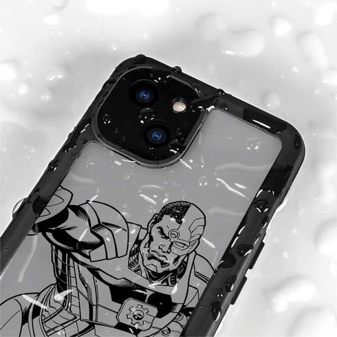 DC Comics Cyborg Comic Pop iPhone 15 Waterproof Case