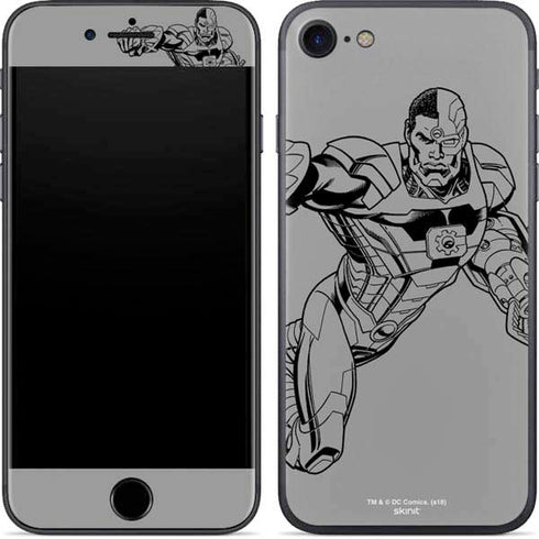 DC Comics Cyborg Comic Pop iPhone 8 Skin