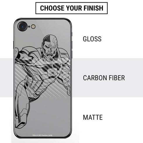 DC Comics Cyborg Comic Pop iPhone SE (2nd & 3rd Gen) Skin