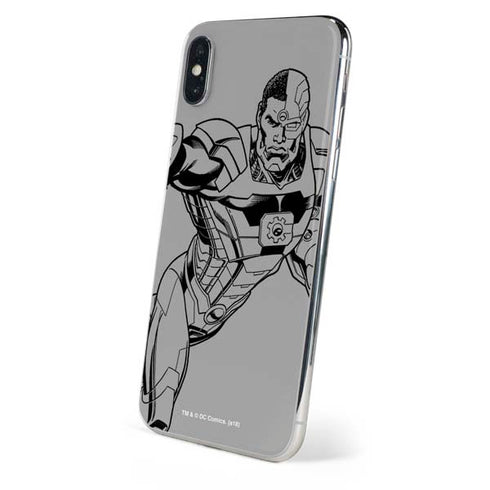 DC Comics Cyborg Comic Pop iPhone XS Max Skin