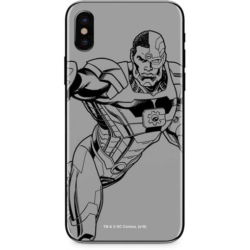 DC Comics Cyborg Comic Pop iPhone XS Skin