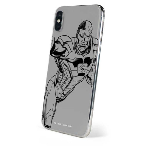 DC Comics Cyborg Comic Pop iPhone XS Skin