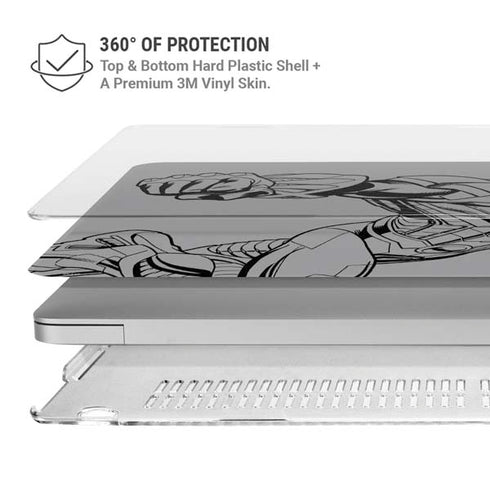 DC Comics Cyborg Comic Pop MacBook Air 13in M1 (2021) Case plus Skin