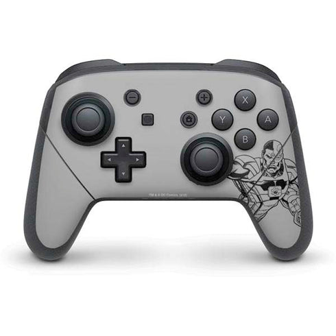 DC Comics Cyborg Comic Pop Nintendo Switch Pro Controller Skin
