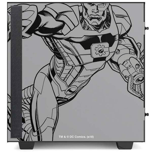 DC Comics Cyborg Comic Pop NZXT H510 Compact ATX Mid-Tower Case Skin