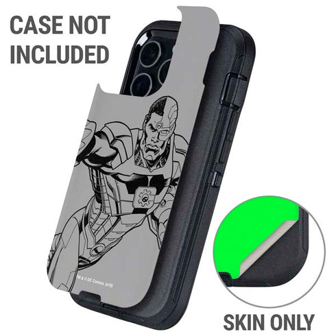 DC Comics Cyborg Comic Pop Otterbox Defender iPhone Skin
