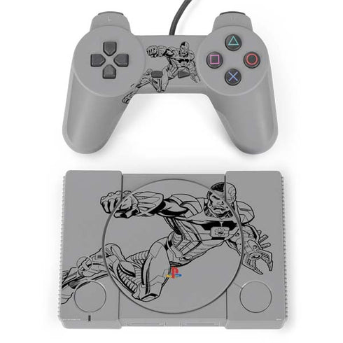 DC Comics Cyborg Comic Pop PlayStation Classic Bundle Skin