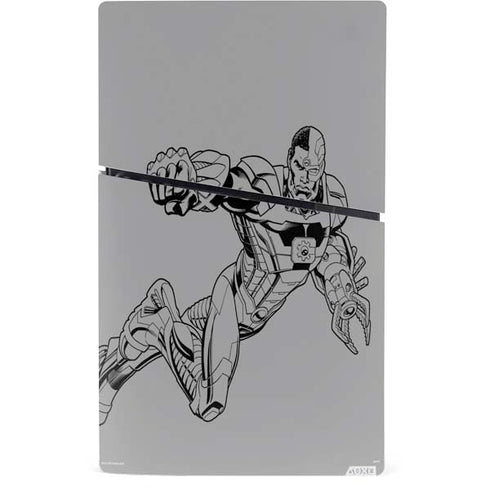 DC Comics Cyborg Comic Pop PS5 Slim Digital Edition Bundle Skin