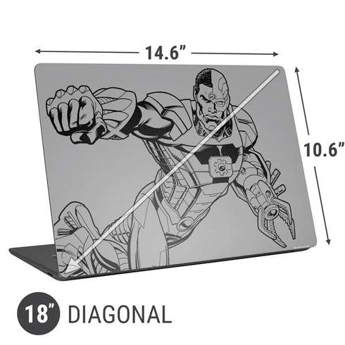 DC Comics Cyborg Comic Pop Universal Laptop 18in (14.6 x 10.6in) Skin