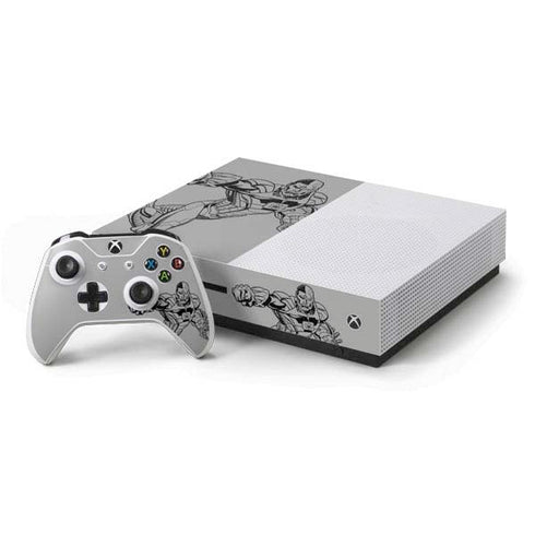 DC Comics Cyborg Comic Pop Xbox One S Console and Controller Bundle Skin