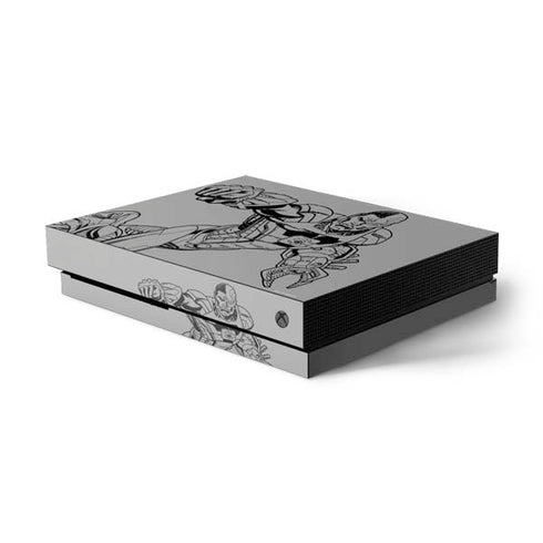 DC Comics Cyborg Comic Pop Xbox One X Console Skin