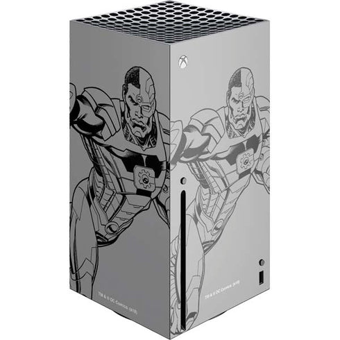 DC Comics Cyborg Comic Pop Xbox Series X Console Skin