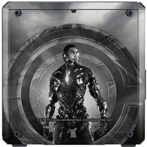 The Justice League (2017) Cyborg Poster Cooler Master MasterBox Q300L Mini Tower Skin