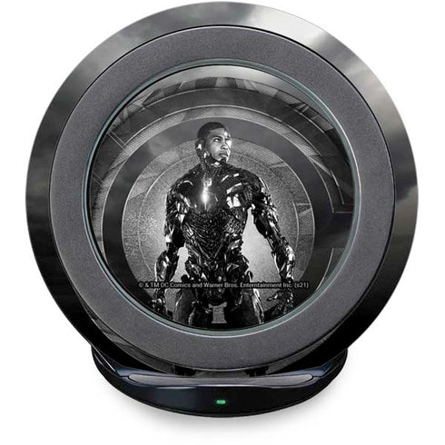 The Justice League (2017) Cyborg Poster Fast Charge Wireless Charging Stand Skin