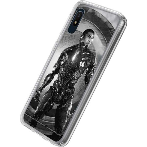 The Justice League (2017) Cyborg Poster Galaxy A10e Clear Case