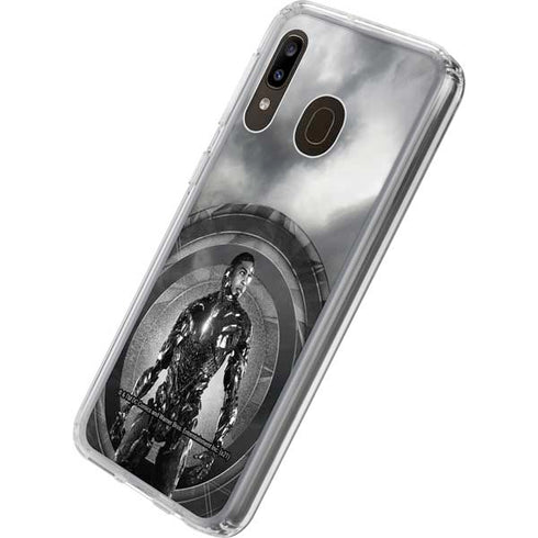 The Justice League (2017) Cyborg Poster Galaxy A20 Clear Case