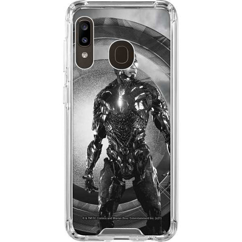 The Justice League (2017) Cyborg Poster Galaxy A30 Clear Case