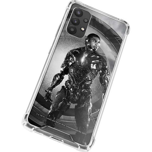 The Justice League (2017) Cyborg Poster Galaxy A32 5G Clear Case