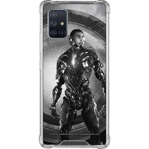 The Justice League (2017) Cyborg Poster Galaxy A71 5G Clear Case