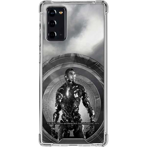 The Justice League (2017) Cyborg Poster Galaxy Note20 5G Clear Case