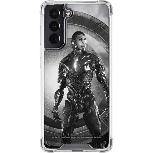 The Justice League (2017) Cyborg Poster Galaxy S21 5G Clear Case