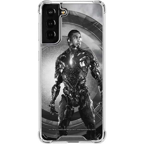 The Justice League (2017) Cyborg Poster Galaxy S21 Plus 5G Clear Case