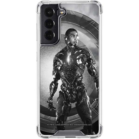 The Justice League (2017) Cyborg Poster Galaxy S22 Clear Case