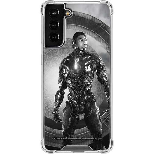 The Justice League (2017) Cyborg Poster Galaxy S22 Plus Clear Case