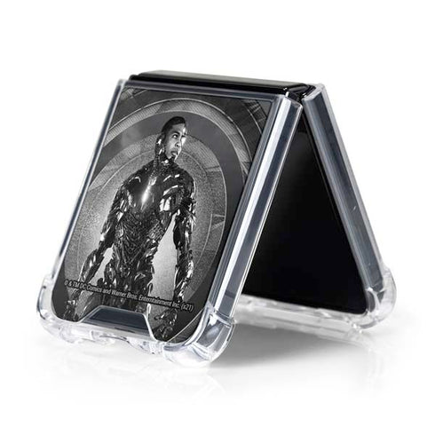 The Justice League (2017) Cyborg Poster Galaxy Z Flip5 5G Clear Case