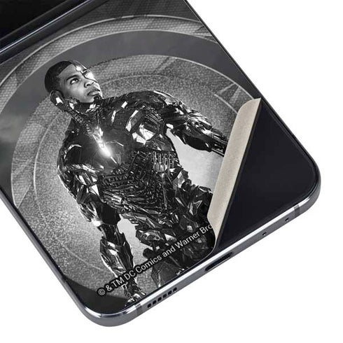 The Justice League (2017) Cyborg Poster Galaxy Z Flip5 5G Skin