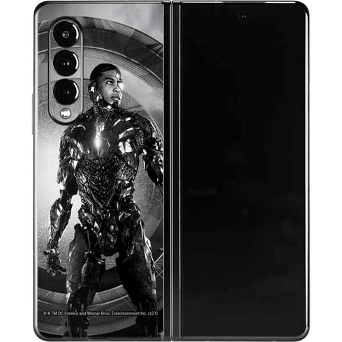 The Justice League (2017) Cyborg Poster Galaxy Z Fold3 5G Skin