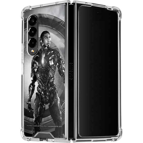 The Justice League (2017) Cyborg Poster Galaxy Z Fold4 5G Clear Case
