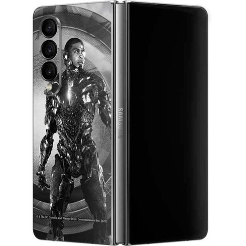 The Justice League (2017) Cyborg Poster Galaxy Z Fold4 5G Skin