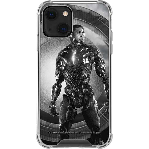 The Justice League (2017) Cyborg Poster iPhone 14 Plus Clear Case