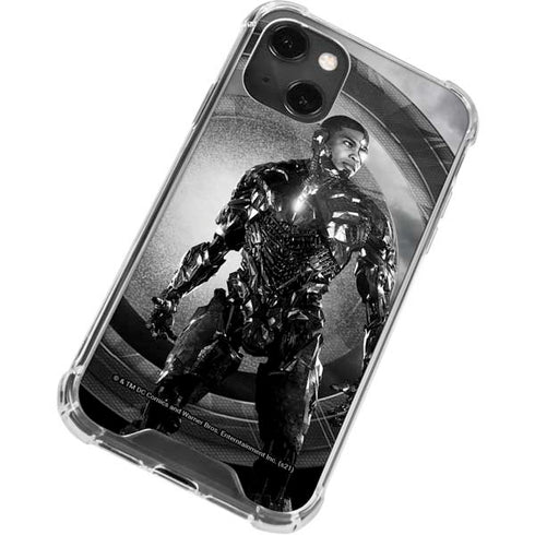 The Justice League (2017) Cyborg Poster iPhone 14 Plus Clear Case