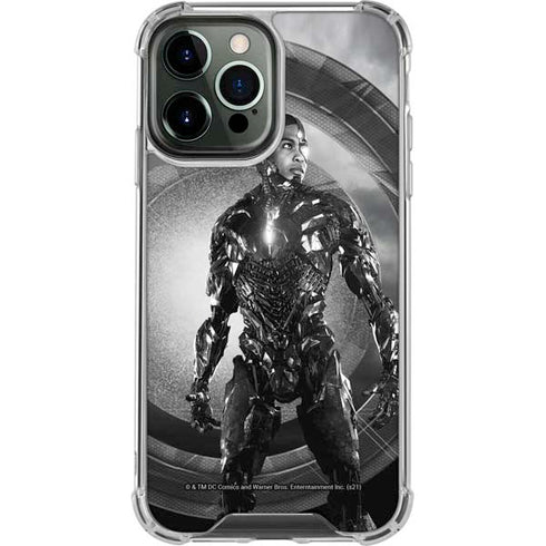 The Justice League (2017) Cyborg Poster iPhone 14 Pro Max Clear Case
