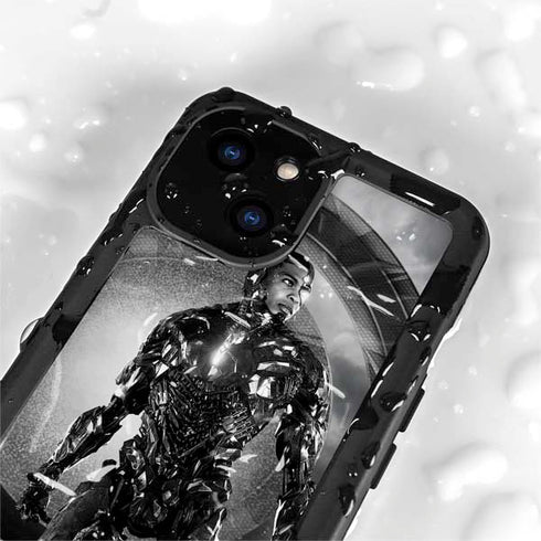 The Justice League (2017) Cyborg Poster iPhone 15 Plus Waterproof Case
