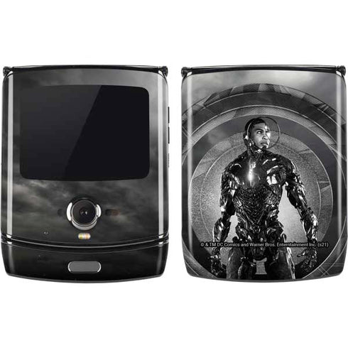 The Justice League (2017) Cyborg Poster Motorola RAZR Skin