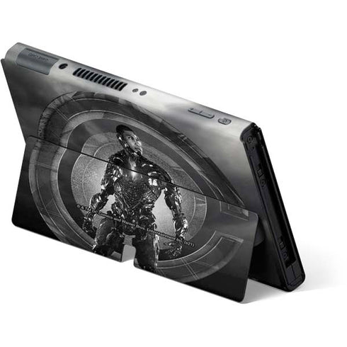 The Justice League (2017) Cyborg Poster Nintendo Switch OLED (2021) Skin