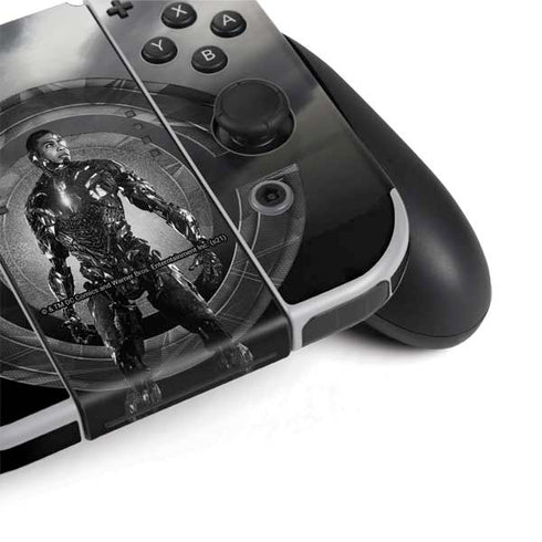 The Justice League (2017) Cyborg Poster Nintendo Switch OLED (2021) Skin