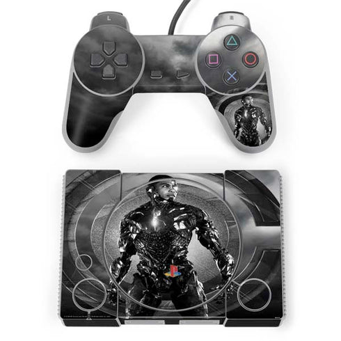 The Justice League (2017) Cyborg Poster PlayStation Classic Bundle Skin