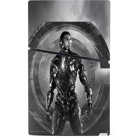 The Justice League (2017) Cyborg Poster PS5 Slim Digital Edition Console Skin