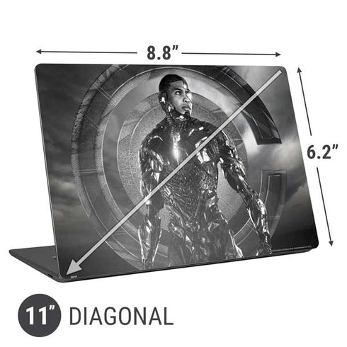 The Justice League (2017) Cyborg Poster Universal Laptop 11in (8.8 x 6.2in) Skin