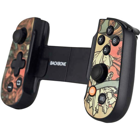 Alphonse Mucha Cycles Perfecta Backbone One for iPhone Game Controller Skin