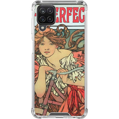 Alphonse Mucha Cycles Perfecta Galaxy A12 Clear Case