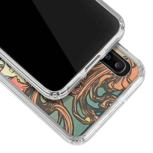 Alphonse Mucha Cycles Perfecta Galaxy A20 Clear Case
